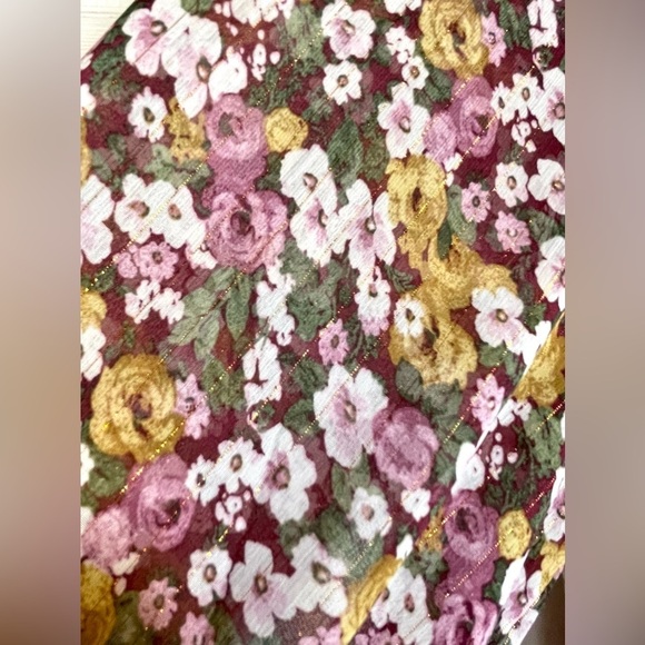 Torrid Floral Blouse - Brown and Pink - Picture 7 of 9